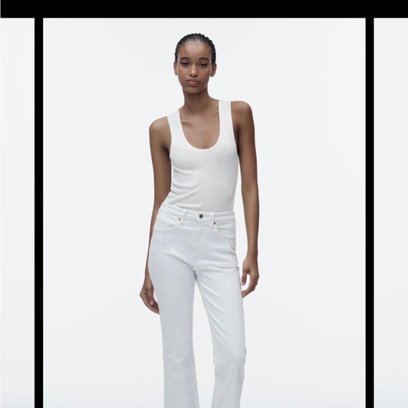 NEW NEVER USED  ZARA JEAN cropped flare - Picture 4 of 5